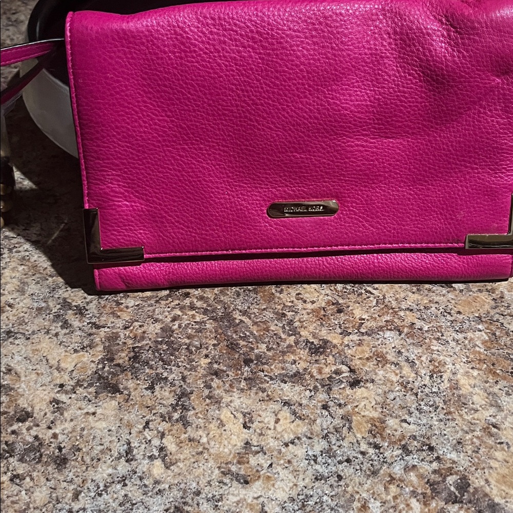 Michael Kors Fuchsia Leather Bag